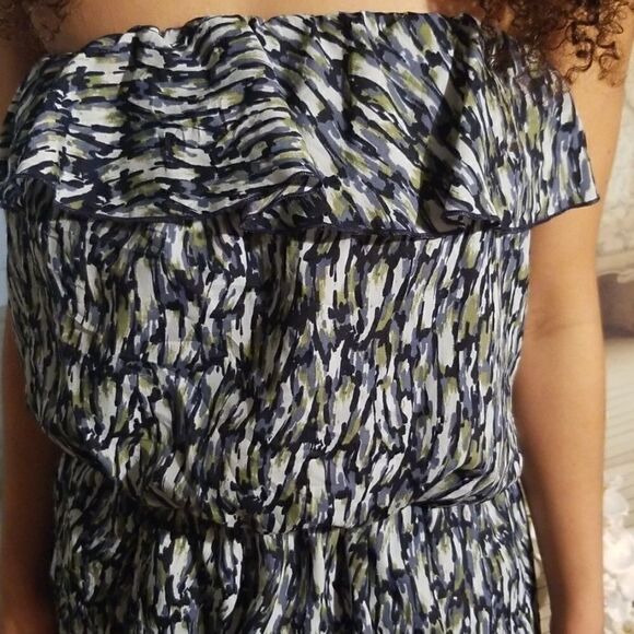 Gap multicolor strapless dress (S) NWOT - Picture 2 of 6